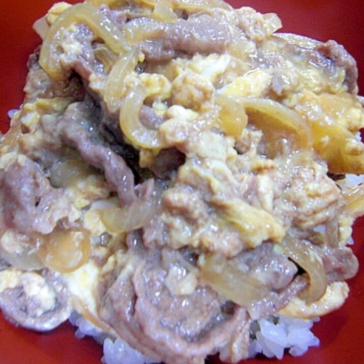 牛肉玉子とじ丼